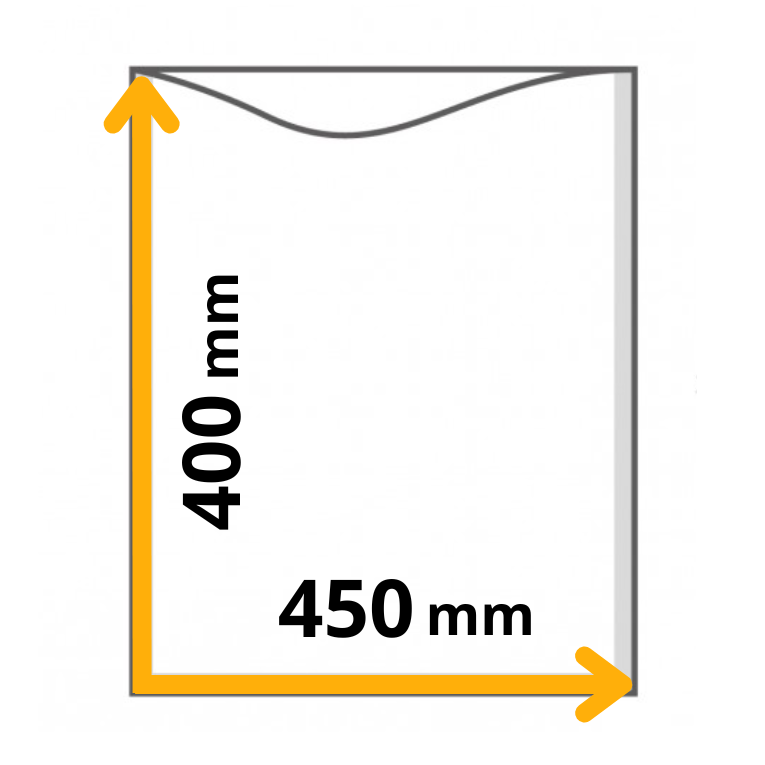 myvac busta sottovuoto liscia, 90my, 450x400mm