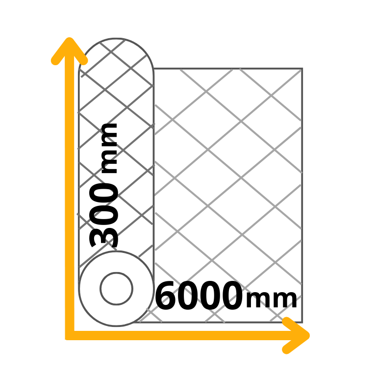 myvac rotolo goffrato sottovuoto, 100 my, 300x6000 mm