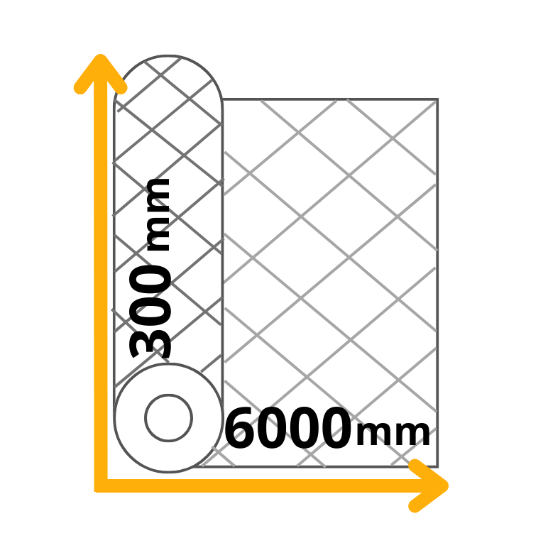 myvac rotolo goffrato sottovuoto, 300x6000 mm