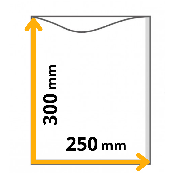 myvac busta sottovuoto liscia, 90my, 250x300mm