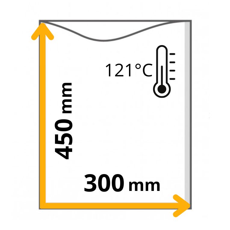 myvac busta sottovuoto liscia cottura, 300x450mm