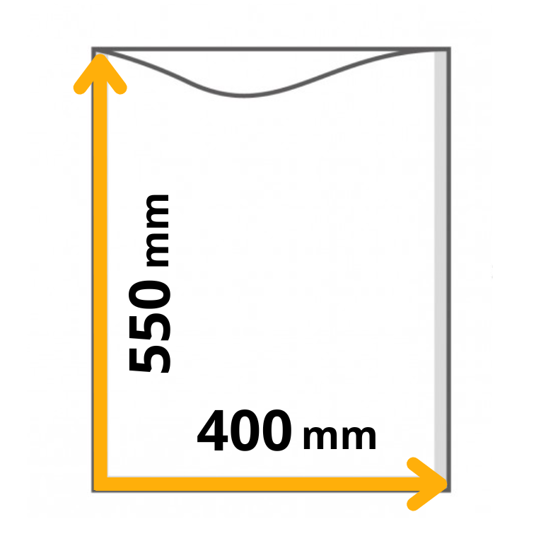 myvac Vakuumbeutel ohne Struktur, 145my, 400x550mm 