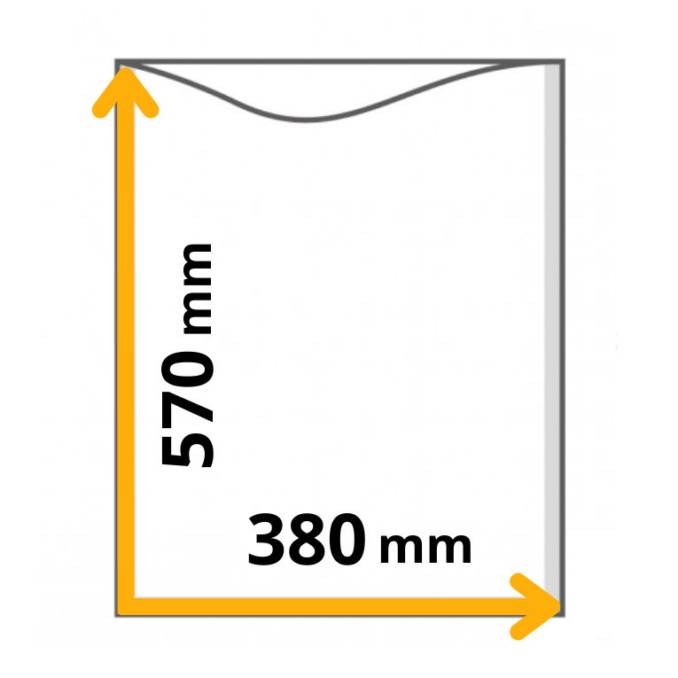 myvac Vakuumbeutel ohne Struktur, 170my, 380x570mm 