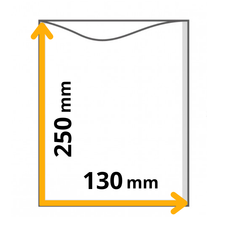 myvac Vakuumbeutel ohne Struktur, 90my, 130x250mm