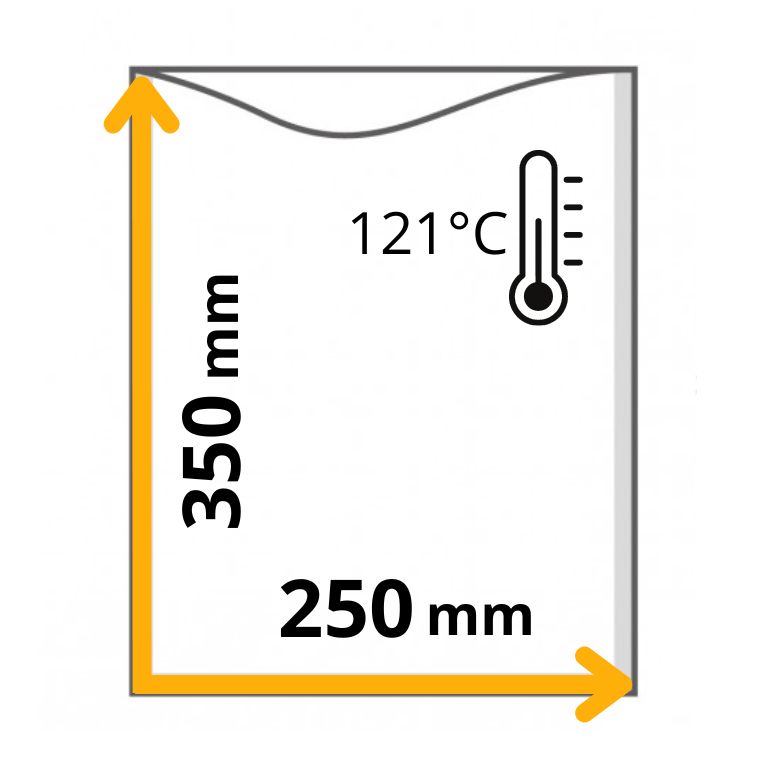 myvac busta sottovuoto liscia cottura, 250x350mm