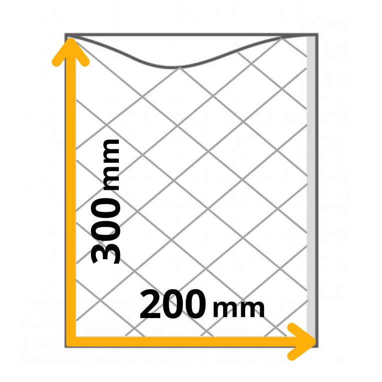 myvac Vakuumbeutel mit Struktur, 100my, 200x300mm 