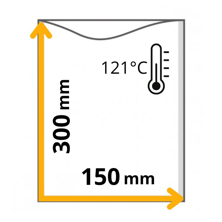 myvac busta sottovuoto liscia cottura, 150x300mm